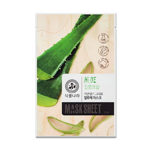 올리브영 식물나라 자연생기 그대로 알로에 마스크 (1매)