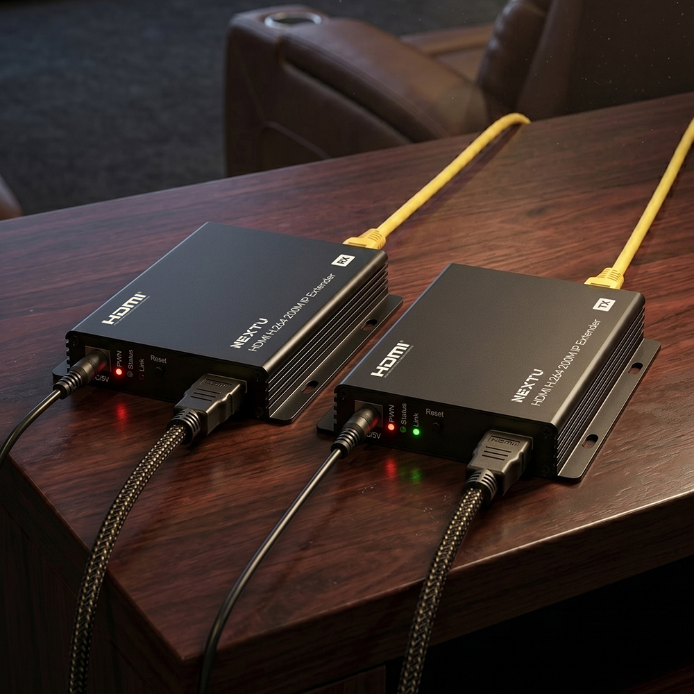 이지넷유비쿼터스 NEXTU 리파인H3 HDMI 리피터 세트_이미지