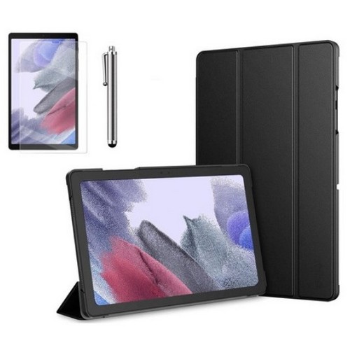 케이스나라 갤럭시탭A7 라이트 북커버 가죽 케이스 스탠드+액정보호필름+터치펜 세트_이미지