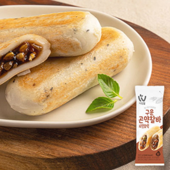 와이즈유엑스글로벌 아임웰 구운 곤약찰바 씨앗호떡 100g (1개)_이미지