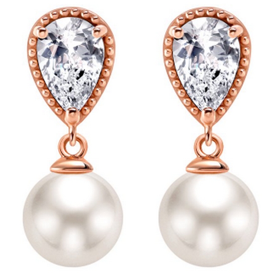 골드팡 14K 인사이드아웃드롭진주 귀걸이