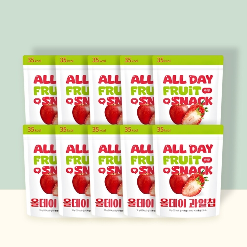 내이브로 퓨어잇 올데이 사과딸기칩 10g (10개)_이미지