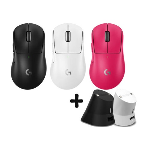 로지텍 G PRO X SUPERLIGHT 2 DEX + 호환 충전 독_이미지