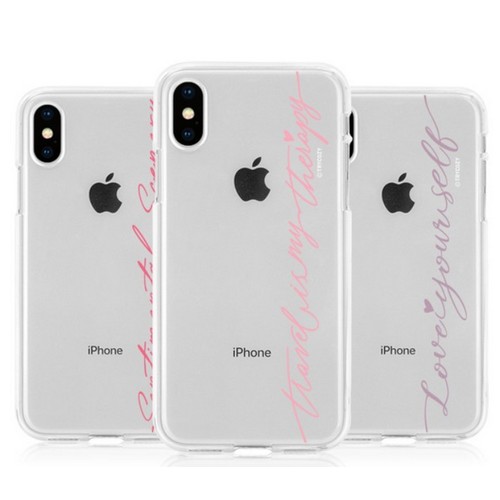 트라이코지 LG 벨벳 파스텔레터링 투명 젤리 케이스_이미지