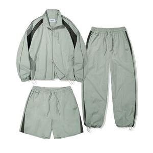 코드그라피 CODEGRAPHY 5천원 즉시 할인SET 배색ver. 2-WAY 배색 테크 숏 자켓 셋업_라이트그린 CBESUJP102