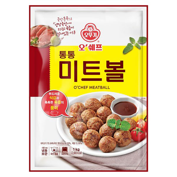 오뚜기 오쉐프 통통 미트볼 1kg[3개]