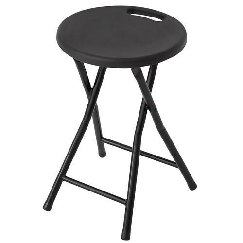 코멧 홈 원형 손잡이 접이식 스툴 (1개)_이미지