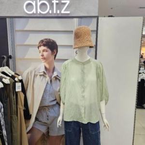 Ab.f.z DP01 루즈핏볼륨소매라운드블라우스 AFZ3HB70