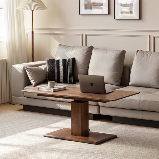 플래지어 헤르만 블랙 월넛 모션 소파 테이블