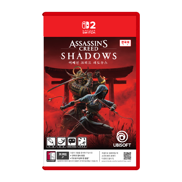 유비소프트 어쌔신 크리드: 섀도우스 한글판 (SWITCH2, 패키지키카드)