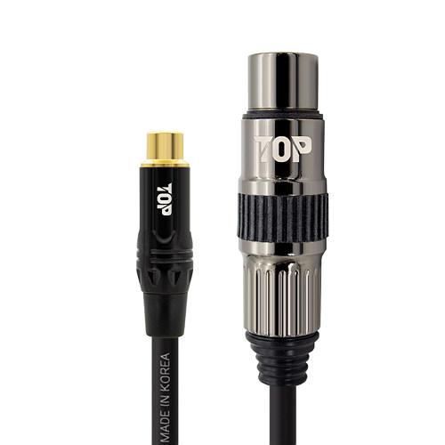 탑라인에이치디 솔탑 RCA to XLR FF 케이블 (1m, SOLTOP-2026)_이미지