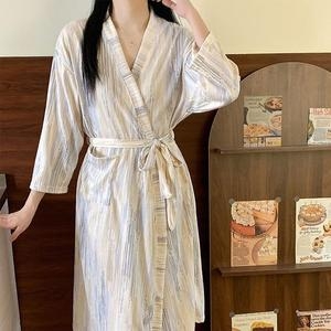 ONM 부드러운 롱 샤워 잠옷 가운 LM-0676