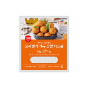 CJ프레시웨이 이츠웰 CJ 모짜렐라 가득 찹쌀치즈볼 1.02kg이미지입니다. 누르면 해당 게시물로 새창이동합니다.