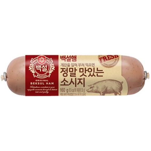CJ제일제당 백설 정말 맛있는 소시지 160g이미지입니다. 누르면 해당 게시물로 새창이동합니다.