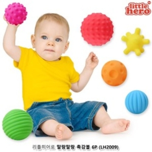 리틀히어로 공놀이 말랑말랑 촉감볼6P LH2009