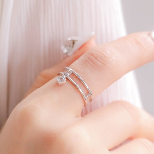 헤스티아 핸드메이드+쇼핑백/Fortuna/ Lilian 925 Silver Ring RR-60265