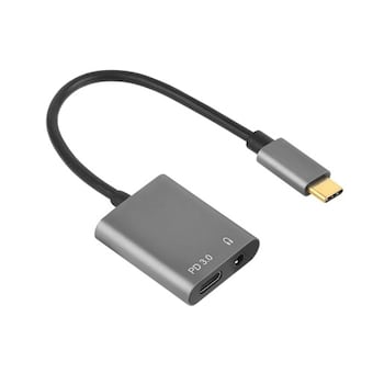강원전자 NETmate Type <b>C</b> <b>to</b> <b>3.5</b>mm+PD 듀얼 젠더