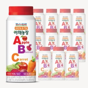 파스퇴르 100%유기농 야채농장 ABC주스190ml (15개)_이미지