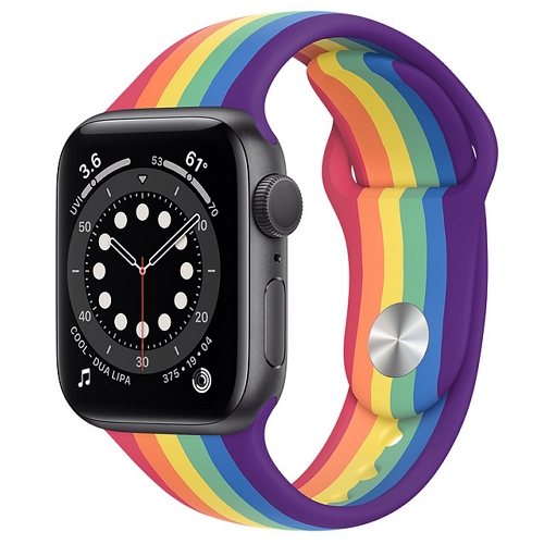 APPLE 워치 시리즈6 40mm 스페이스 그레이 알루미늄 (스포츠밴드)_이미지