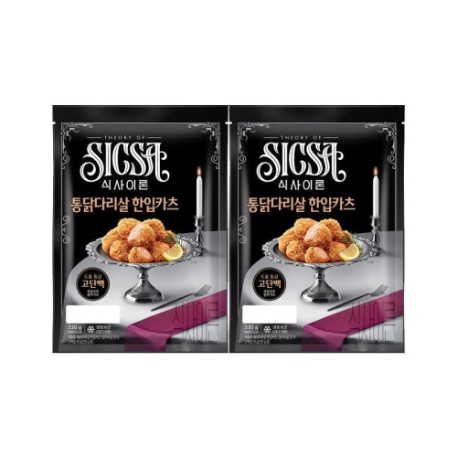 롯데웰푸드 식사이론 통닭다리살 한입 카츠 330g (2개)_이미지