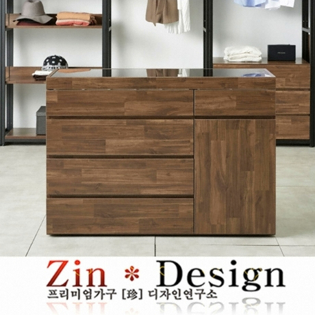 진디자인 아일랜드 4단 서랍장 1150