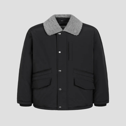 빈폴 FW24 양모 트리밍 사파리 다운 블랙_BC4Y38C725_이미지