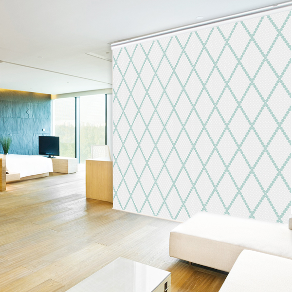 자유공간 일러스트 롤스크린 다이아몬드도트 민트 일반 (185x185cm)_이미지