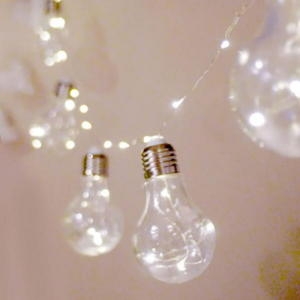 스투피드 LED 와이어 전구모양등 10구 100P [웜노랑]