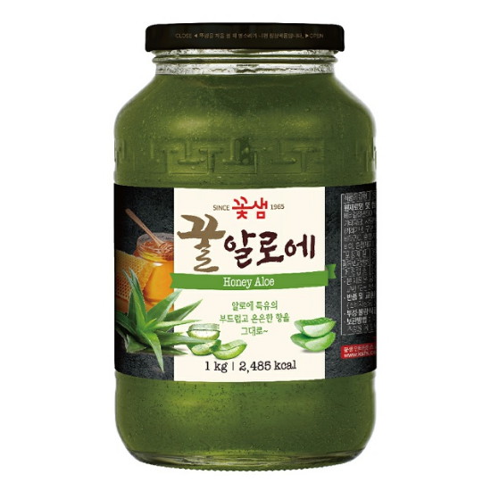 꽃샘식품 꿀알로에 1kg (1개)