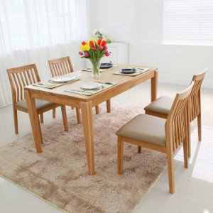 케미에르 메이드 오크원목 식탁세트 4인용