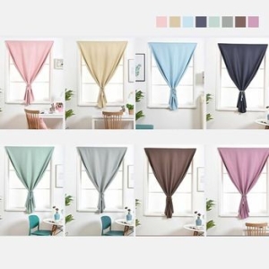 키밍 찍찍이 암막 커튼 창문커텐 무타공 부착식_이미지