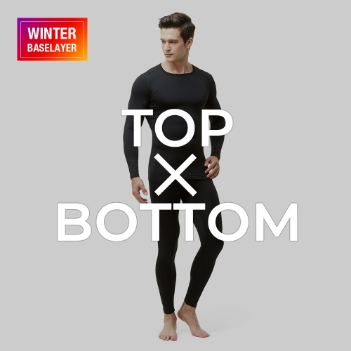  테슬라 남성 언더레이어 기모 패턴 상하세트_TM-MHS100 [1매]