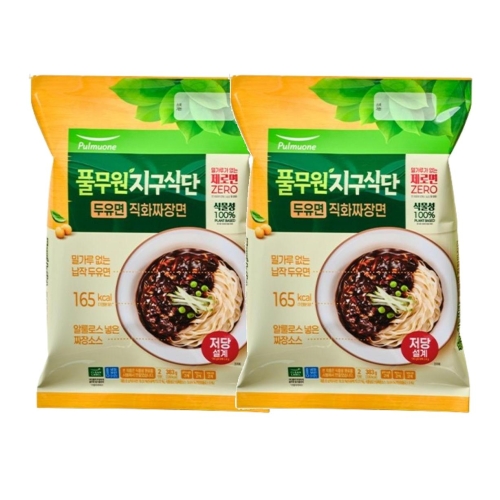 두유면 직화짜장면 2인분 383g