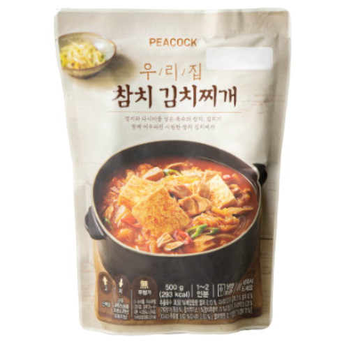 이마트 피코크 우리집 참치 김치찌개 500g (4개)