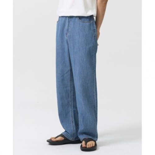 토피 TOFFEE 셀럽픽 SL01 섬머 데님 와이드 팬츠 LIGHT BLUE T1S-LDWPT04 20066_이미지