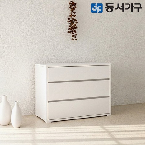 동서가구 카도 3단 화이트 모듈 수납장 800_이미지