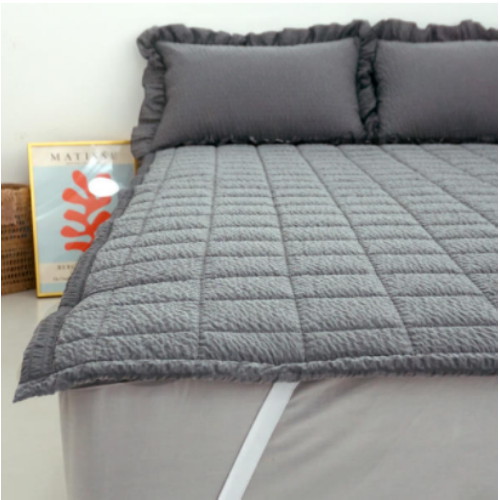 바숨 선염 시어서커 고정밴딩 여름 침대패드