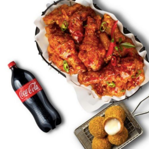 BHC ㅤ레드킹 콤보 + 뿌링치즈볼 + 콜라 1.25L 교환권_이미지
