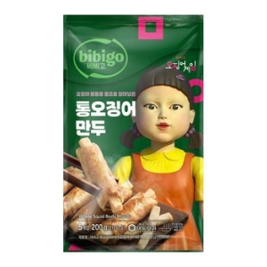 CJ제일제당 비비고 X 오징어게임 통오징어만두 200g (1개)