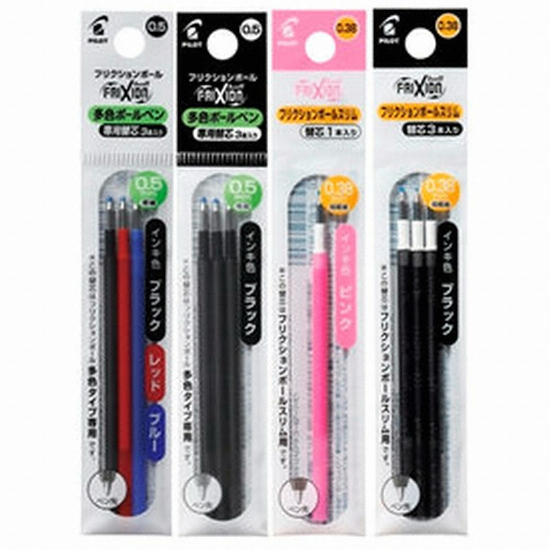 PILOT 프릭션 슬림 LFBTRF30UF 리필심 0.38mm 세트 (3개x1개)_이미지