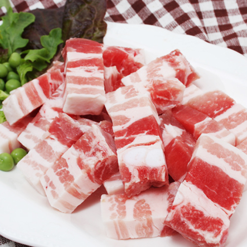 푸주 한입 큐브 삼겹살 250g (1개)_이미지