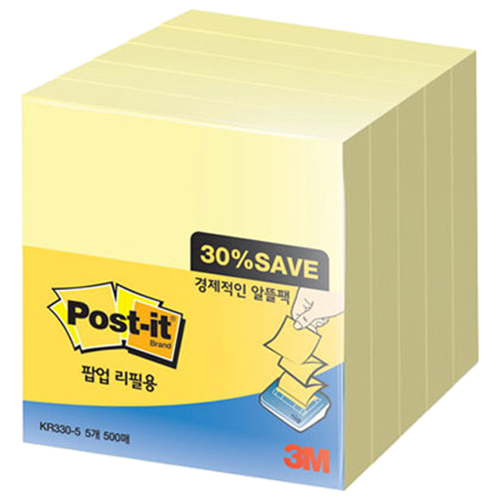 3M 포스트잇 노트 알뜰팩 KR330-5