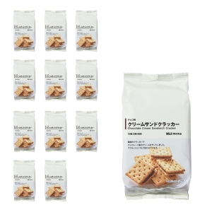 무인양품 MUJI 초콜릿크림 샌드위치 크래커 12개 4550344584392 114g