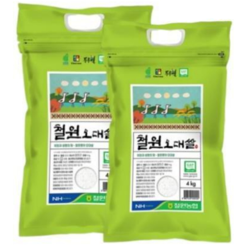 두루웰 2026 햅쌀 철원오대쌀 4kg (2개)_이미지