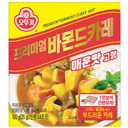 오뚜기 프리미엄 바몬드카레 매운맛 고형 100g (3개)_이미지