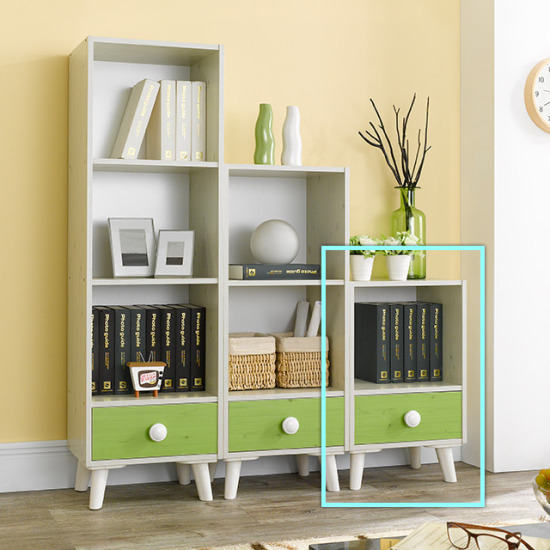 우아미가구 폴른 2단 책장 (40cm)_이미지