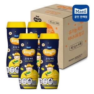 요미요미 오가닉 퍼프 바나나 망고 42g (4개)_이미지