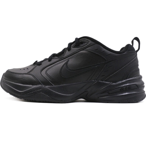  나이키 Nike Mens 415445 001 Air Monarch IV Round Toe Lace Up Athletic Black..