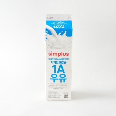 홈플러스 심플러스 simplus 1A 저지방 고칼슘 우유 900ml (1개)