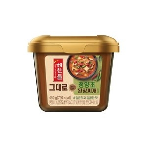  해찬들 그대로 끓여먹는 청양초 된장찌개 양념 450g [1개]
